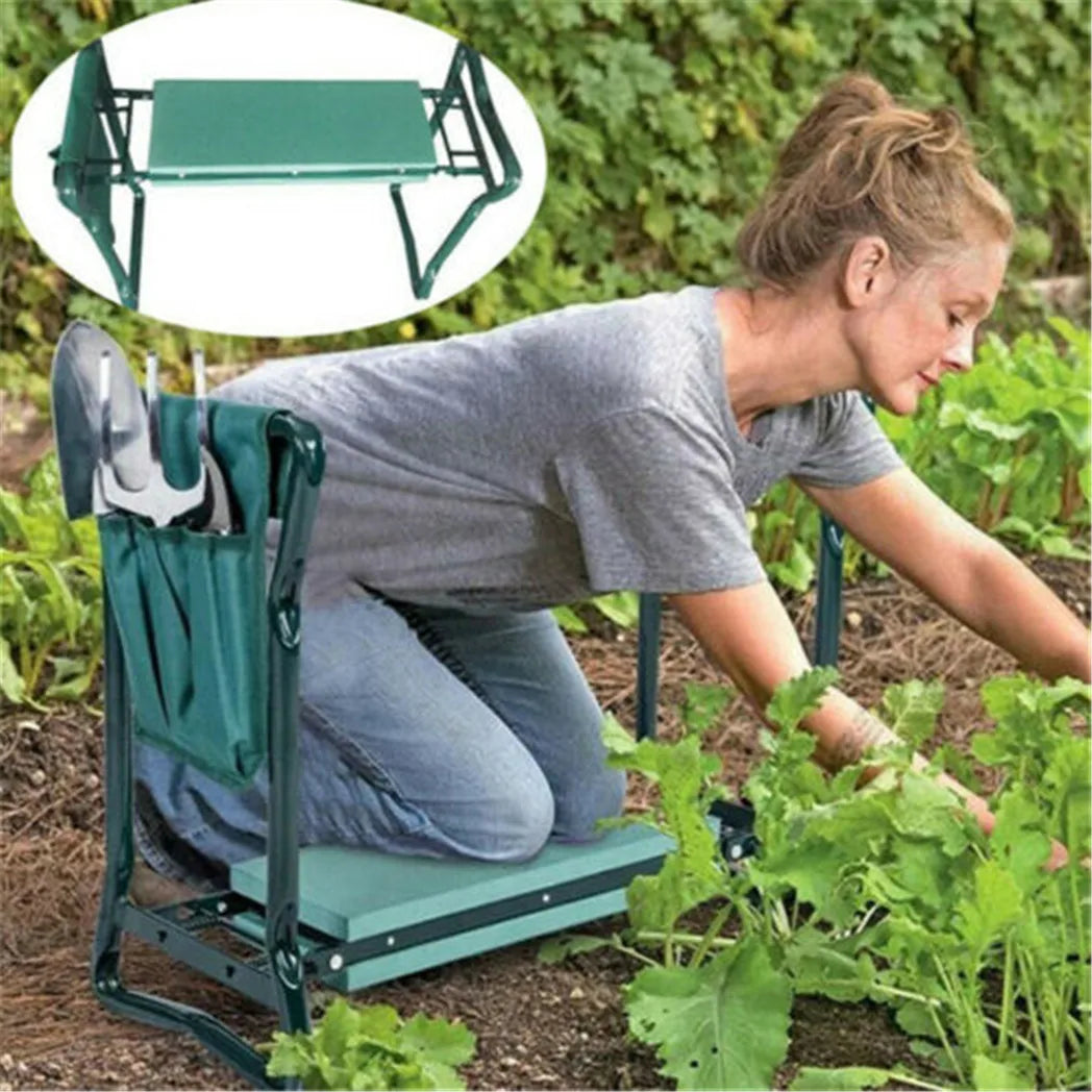 Heavy Duty Garden Kneeler Folding Seat Stool For Outdoor Use