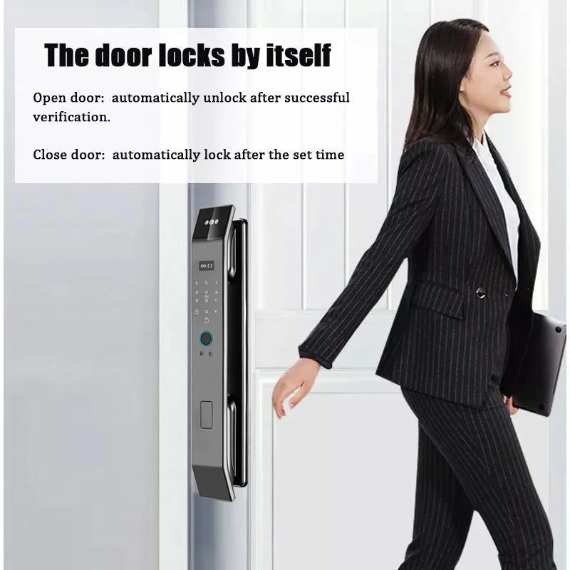 YKESDL Smart Door Lock With 3D Face Recognition And Camera