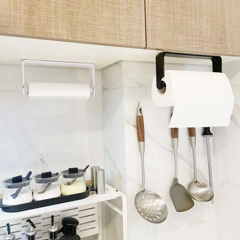 Adhesive Kitchen Paper Towel Holder And Napkin Rack