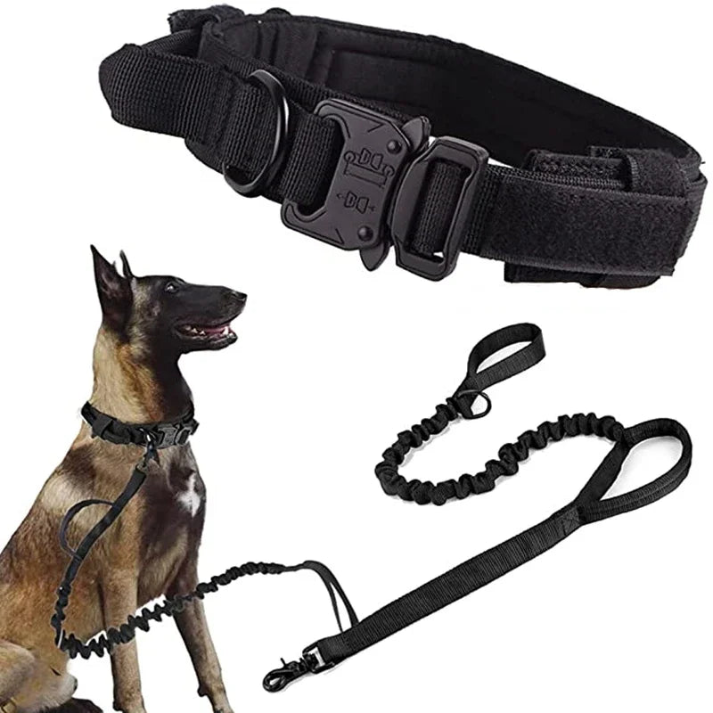 COOYOMOO Durable Tactical Dog Collar And Leash Set For Training