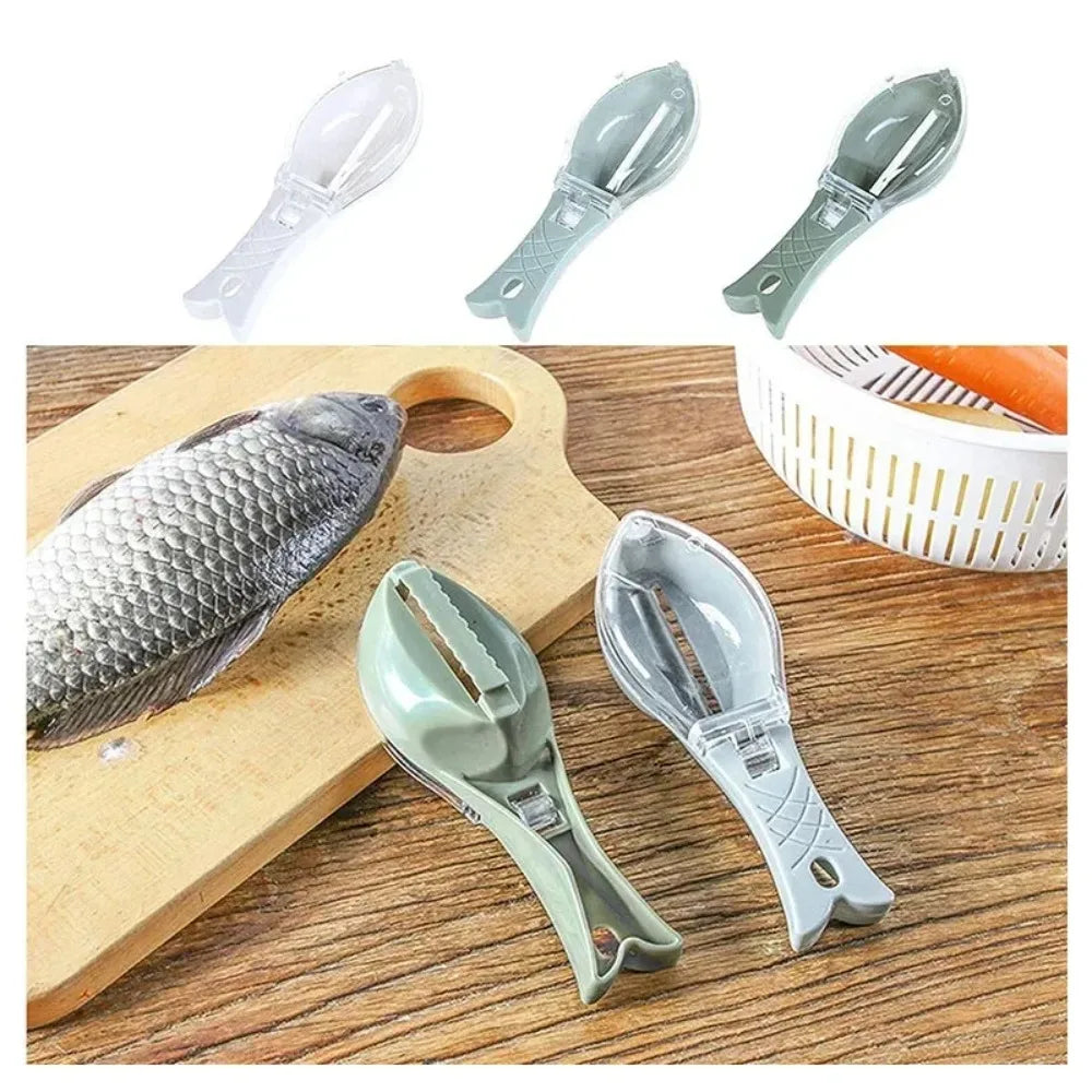 Fish Scale Scraper And Skin Brush Kitchen Tool Multifunctional Gadget