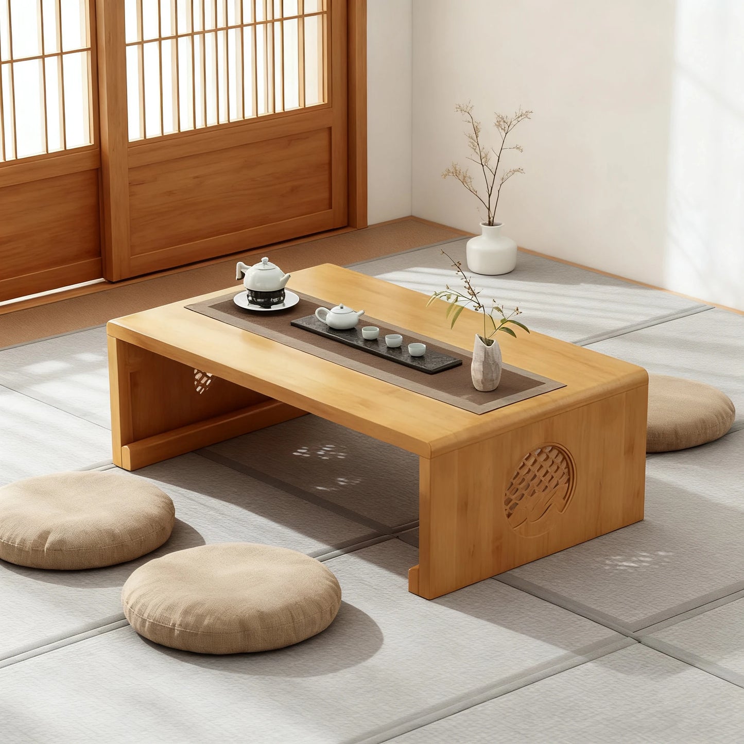 Japanese Style Foldable Coffee Table For Floor Use