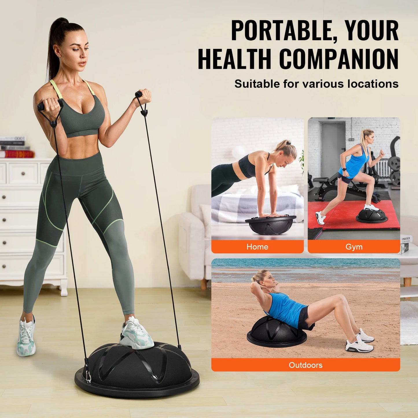 Exercise Ball Trainer 660 Lbs Capacity Balance Ball Home Gym