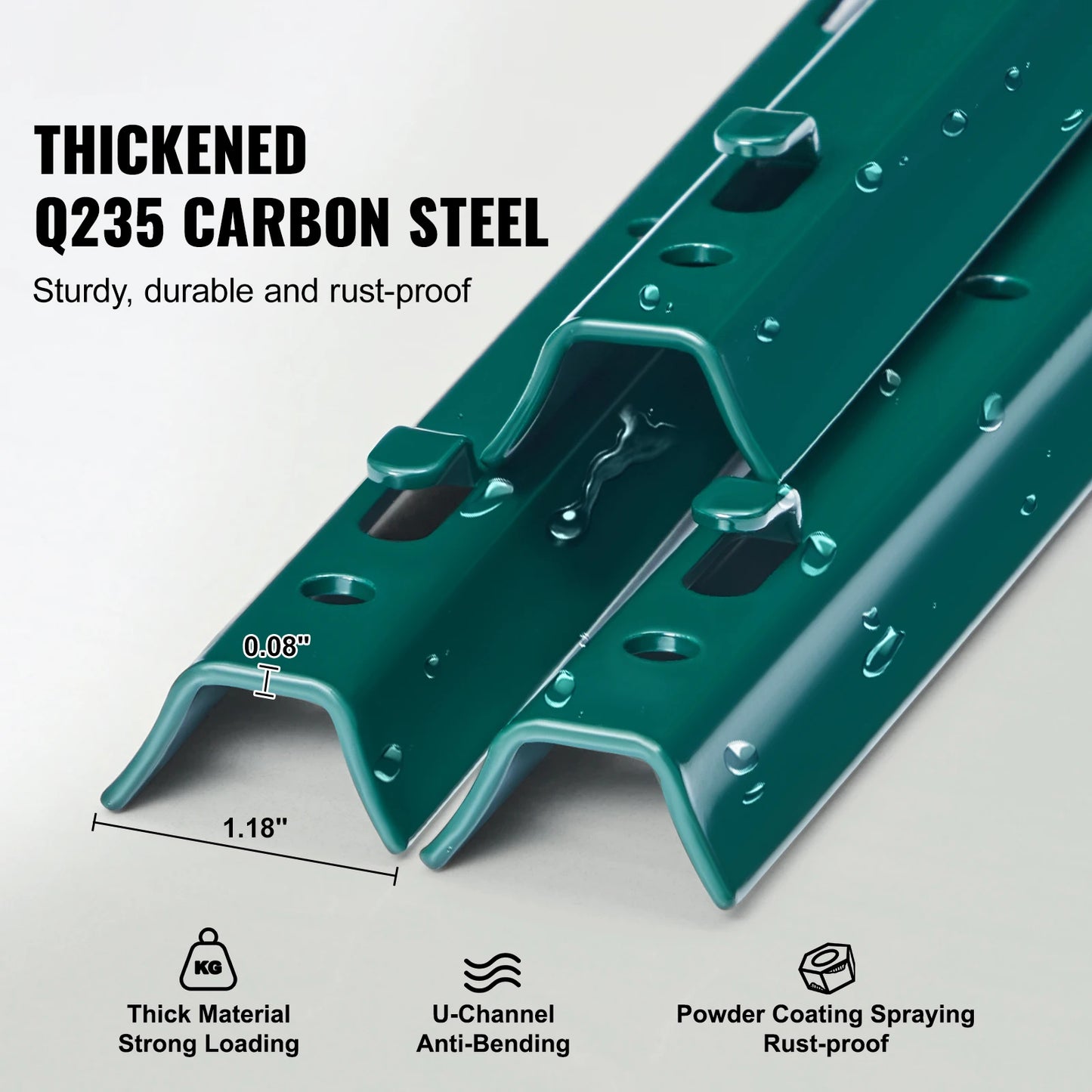 SucceBuy Heavy Duty T Post Fence Posts and Steel Stakes