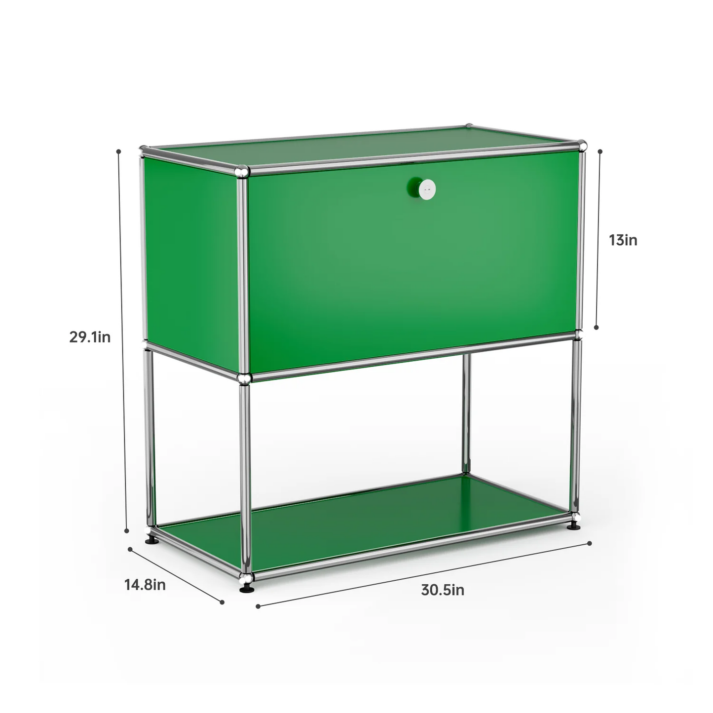 Stainless Steel Storage Cabinet Organizer and TV Stand for Living Room