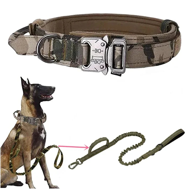 COOYOMOO Durable Tactical Dog Collar And Leash Set For Training