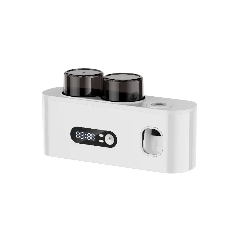 Smart Toothbrush Sanitizer With Auto Dispenser And 5 Slot Holder