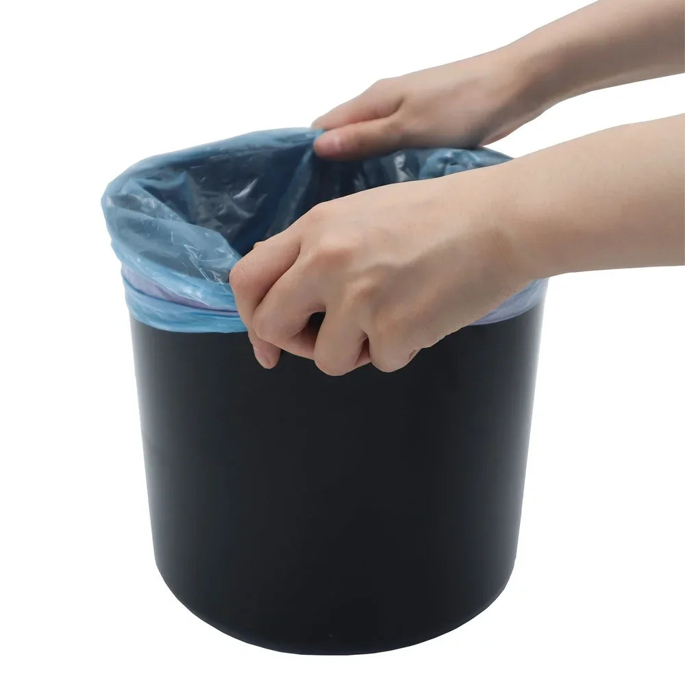 Round Plastic Step Trash Can Indoor Wastebasket With Soft Close Lid Kitchen