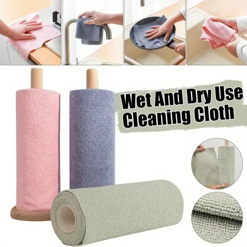Reusable Microfiber Cleaning Wipes for Dishes, High Absorbency