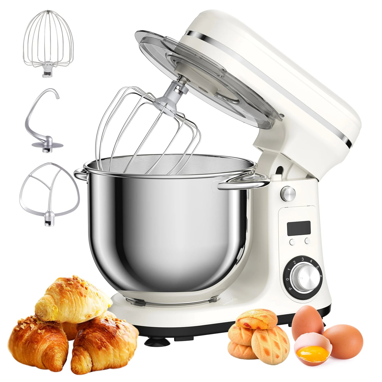 Biolomix Kitchen Stand Mixer And Blender Quiet DC Motor Six Speed