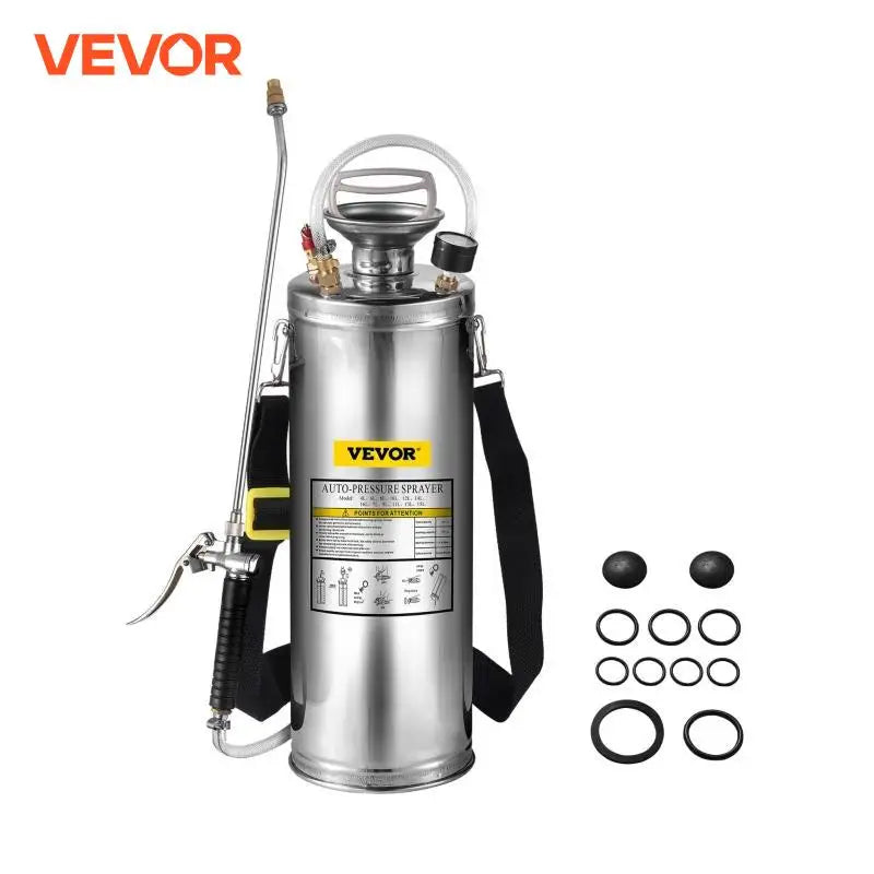 SucceBuy Hand Powered Stainless Steel Sprayer For Garden And Home