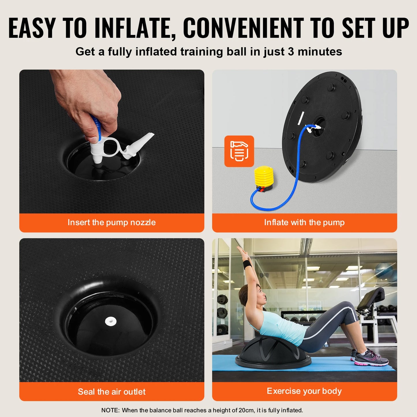 Exercise Ball Trainer 660 Lbs Capacity Balance Ball Home Gym