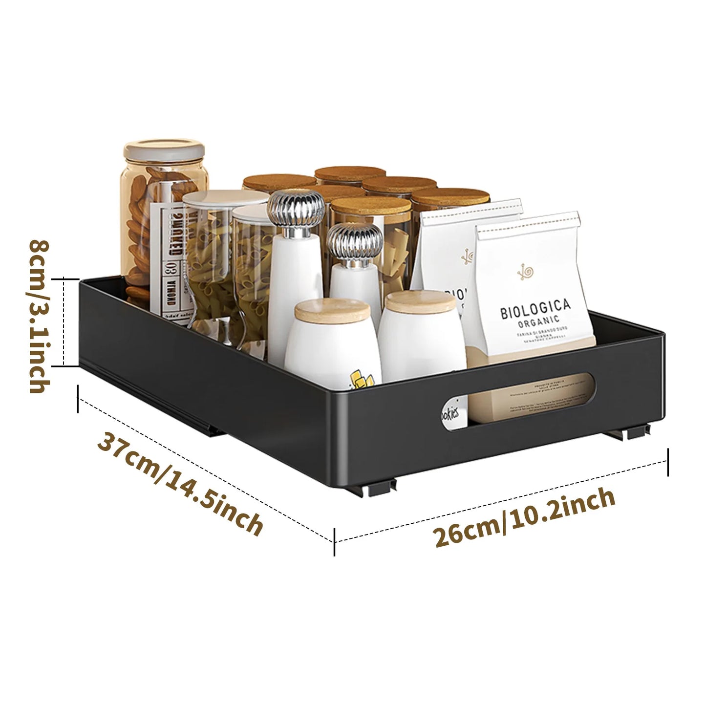TWISTER.CK Pull Out Cabinet Organizer Heavy Duty Drawers