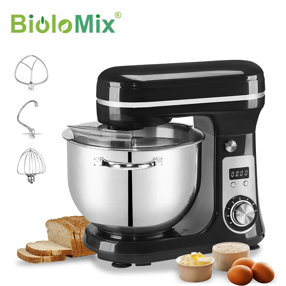 Biolomix Kitchen Stand Mixer And Blender Quiet DC Motor Six Speed