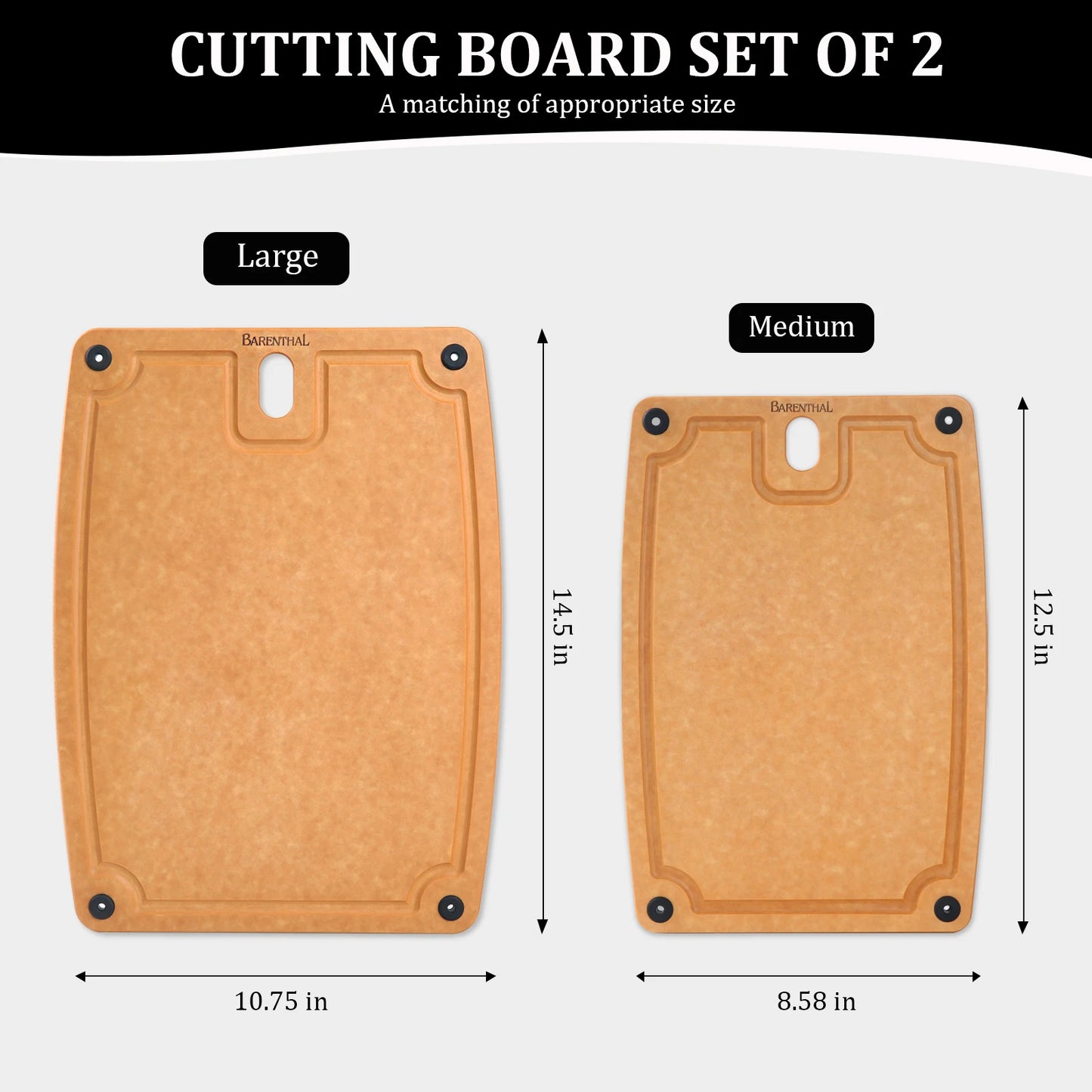 Barenthal Pine Fiber Cutting Board Durable Antibacterial Dishwasher Safe