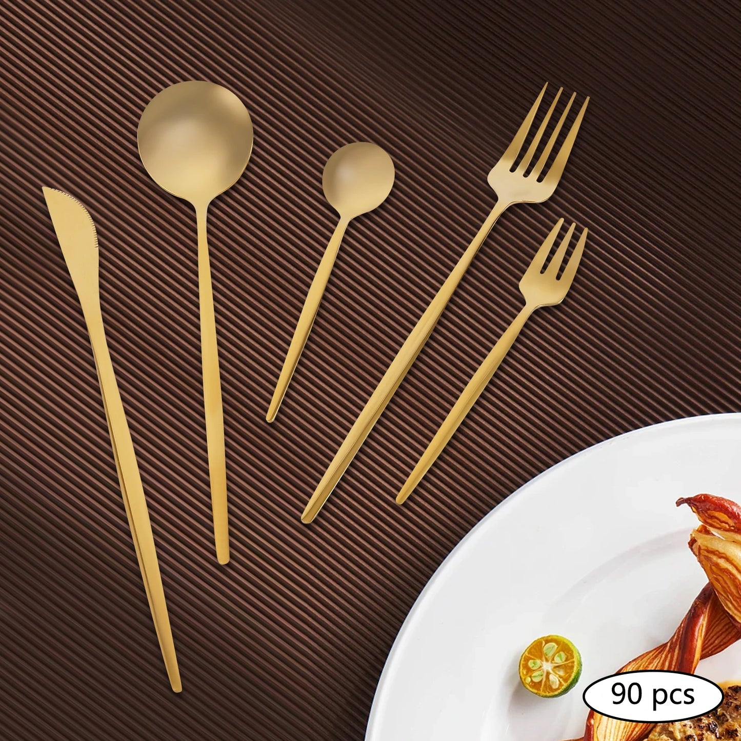 Stainless Steel Silverware Set Heavy Duty Cutlery for Weddings Buffets