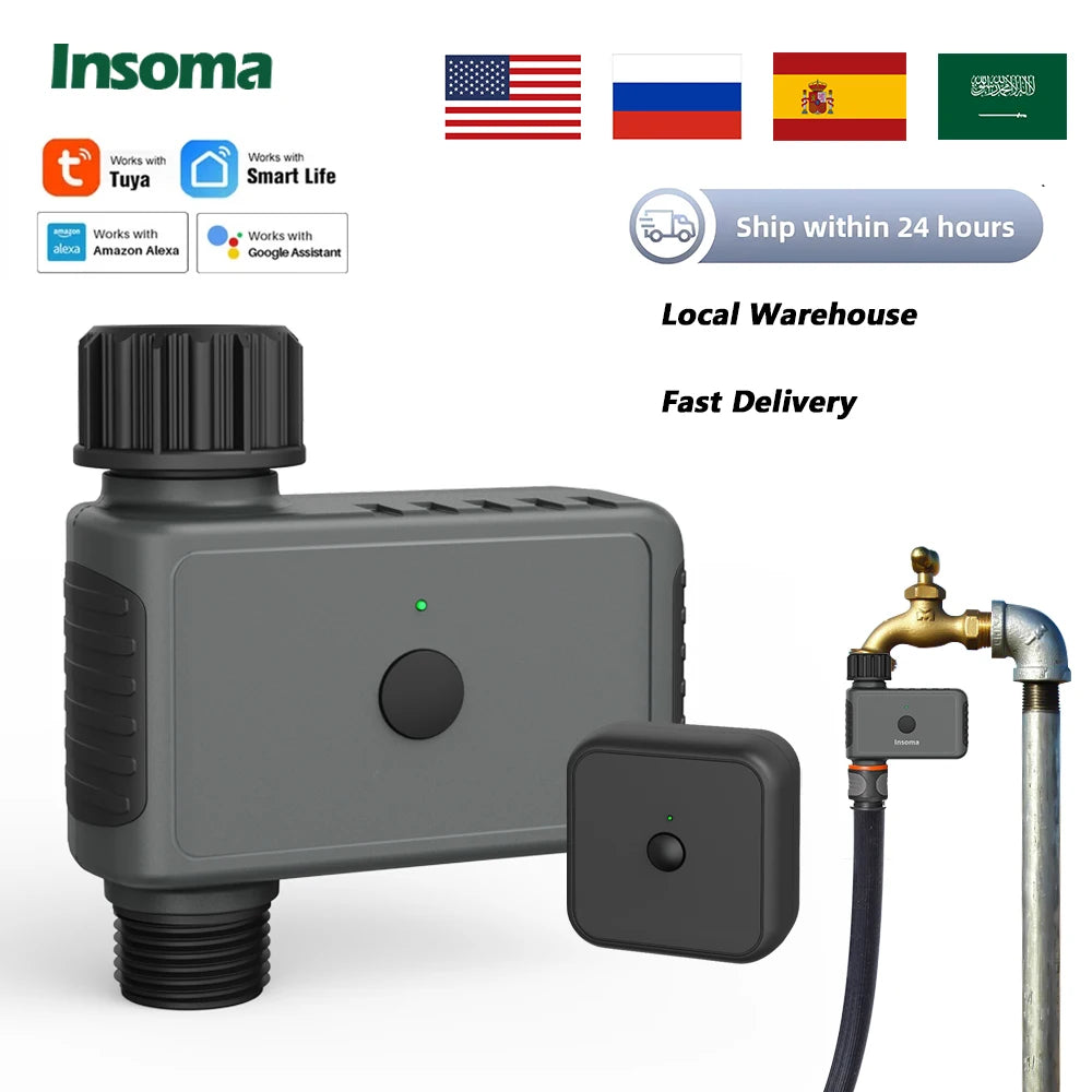 Insoma Wifi Automatic Sprinkler Timer For Garden Irrigation