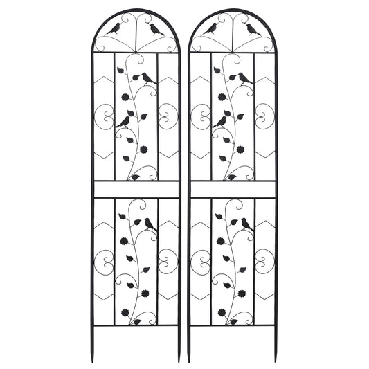 Metal Garden Trellis Fence Anti Rust Climbing Plant Panels Outdoor