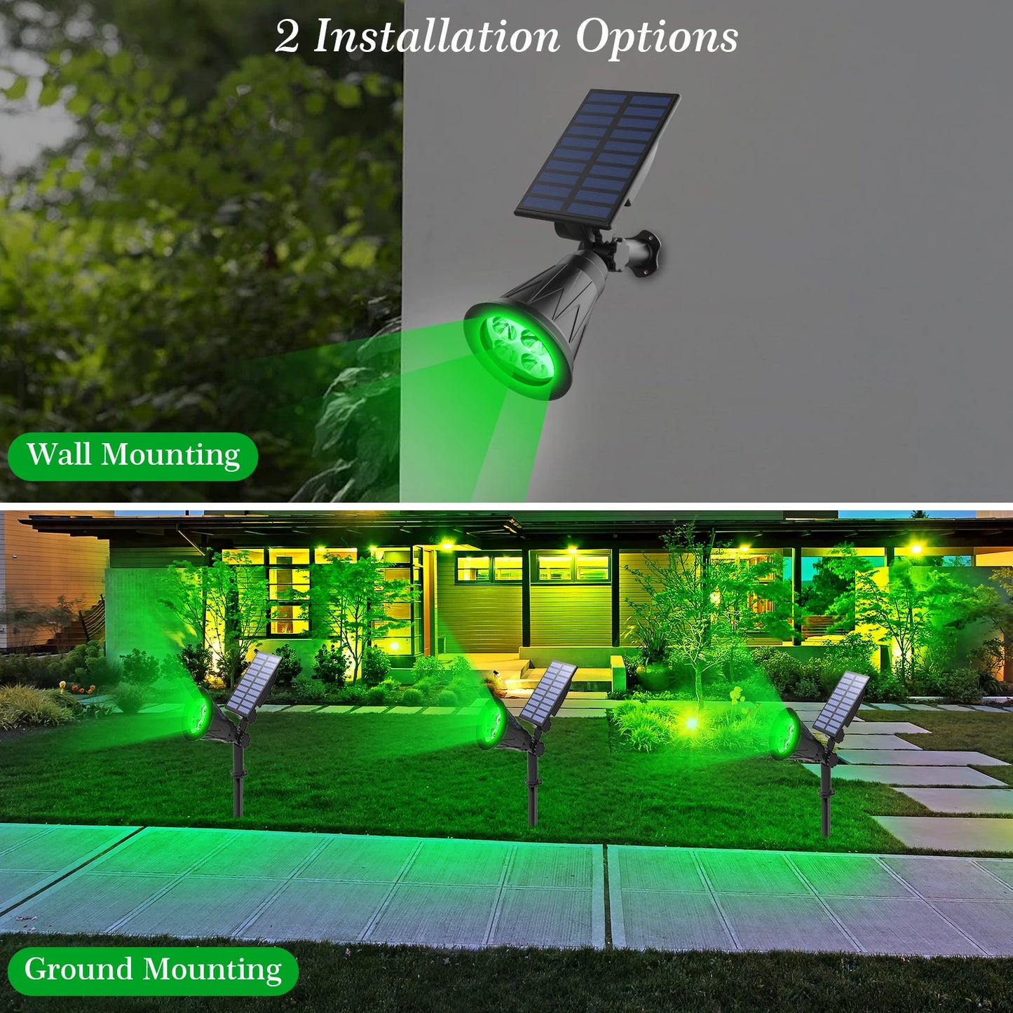 T-SUNRISE LED Solar Lights Outdoor Spotlight IP65 Garden