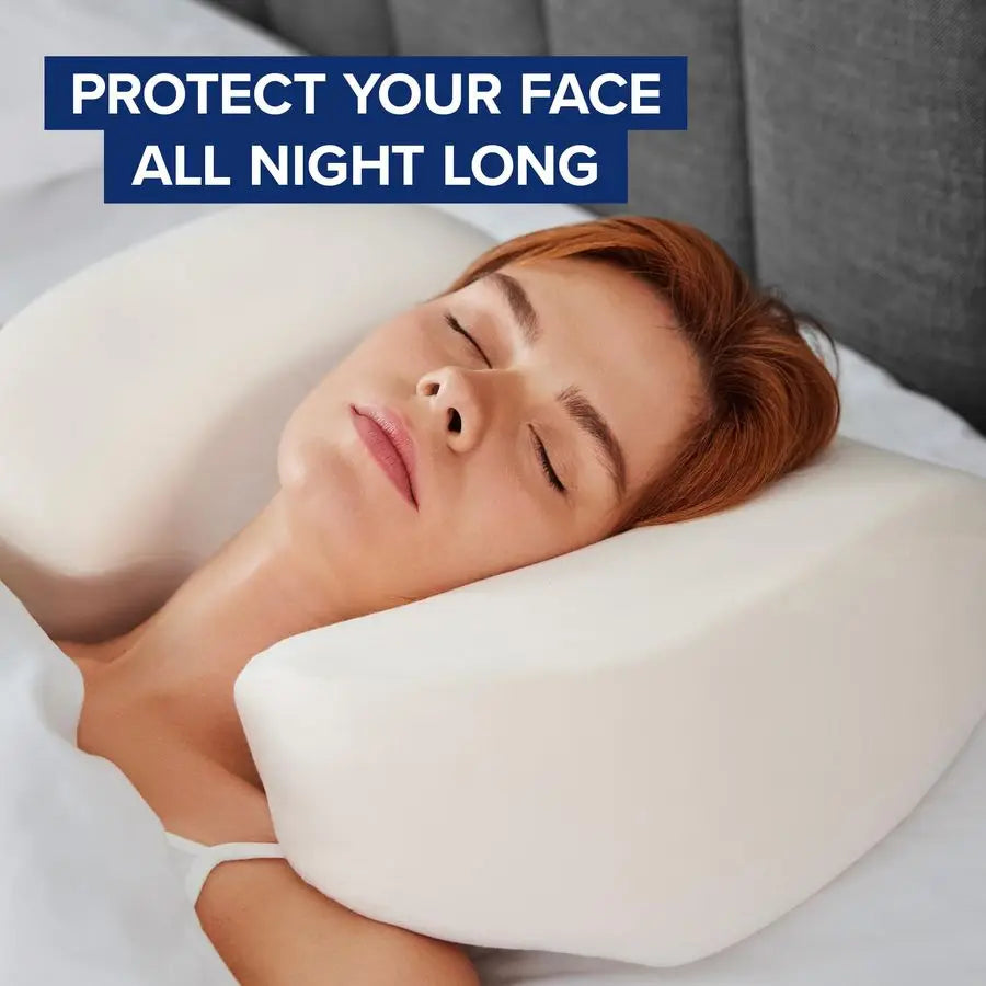 Back Sleeper Pillow With Satin Case For Neck Support