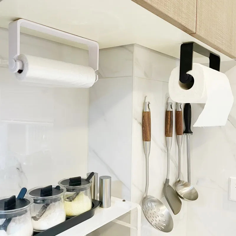 Adhesive Kitchen Paper Towel Holder And Napkin Rack