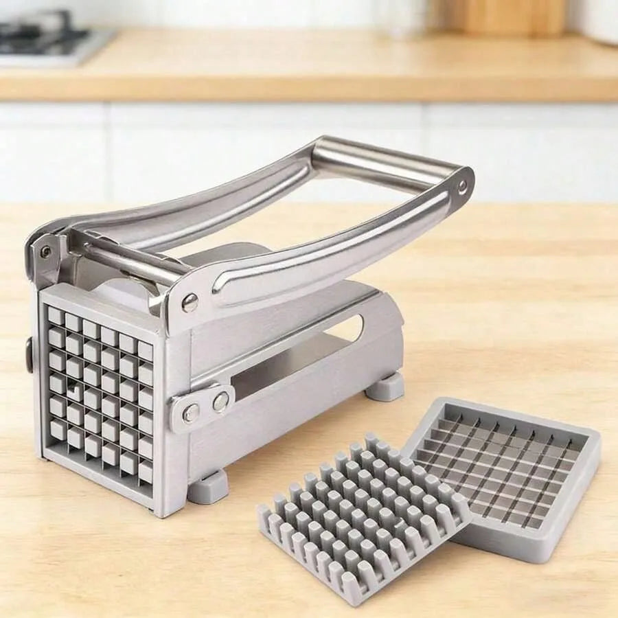 Commercial Grade Stainless Steel French Fry Cutter With Two Blades