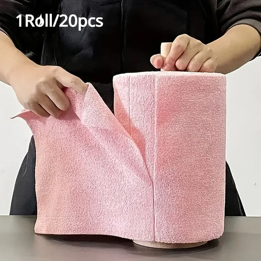 Reusable Microfiber Cleaning Wipes for Dishes, High Absorbency