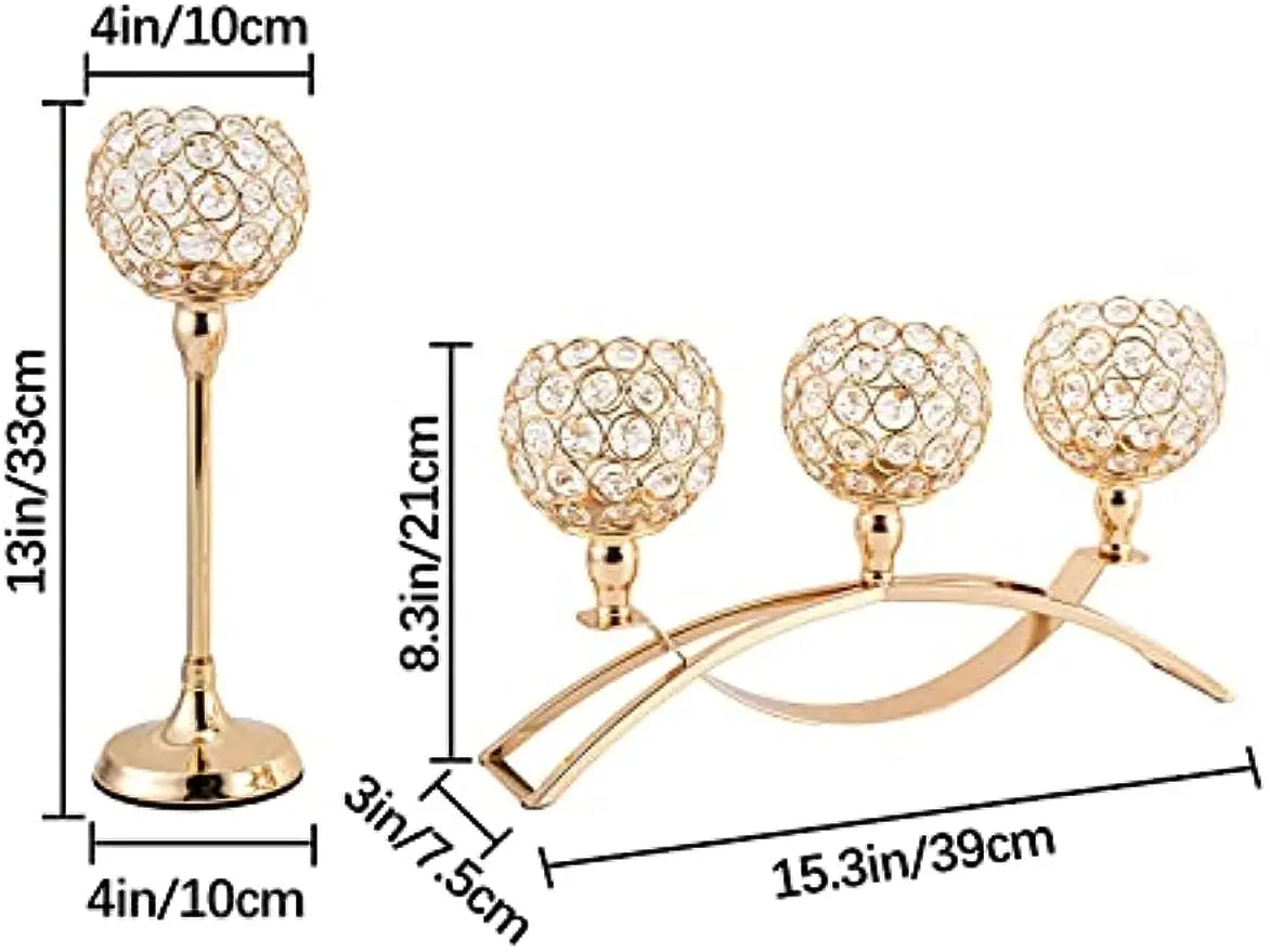 Vincigant Three-Arms Tealight Candelabra Stand