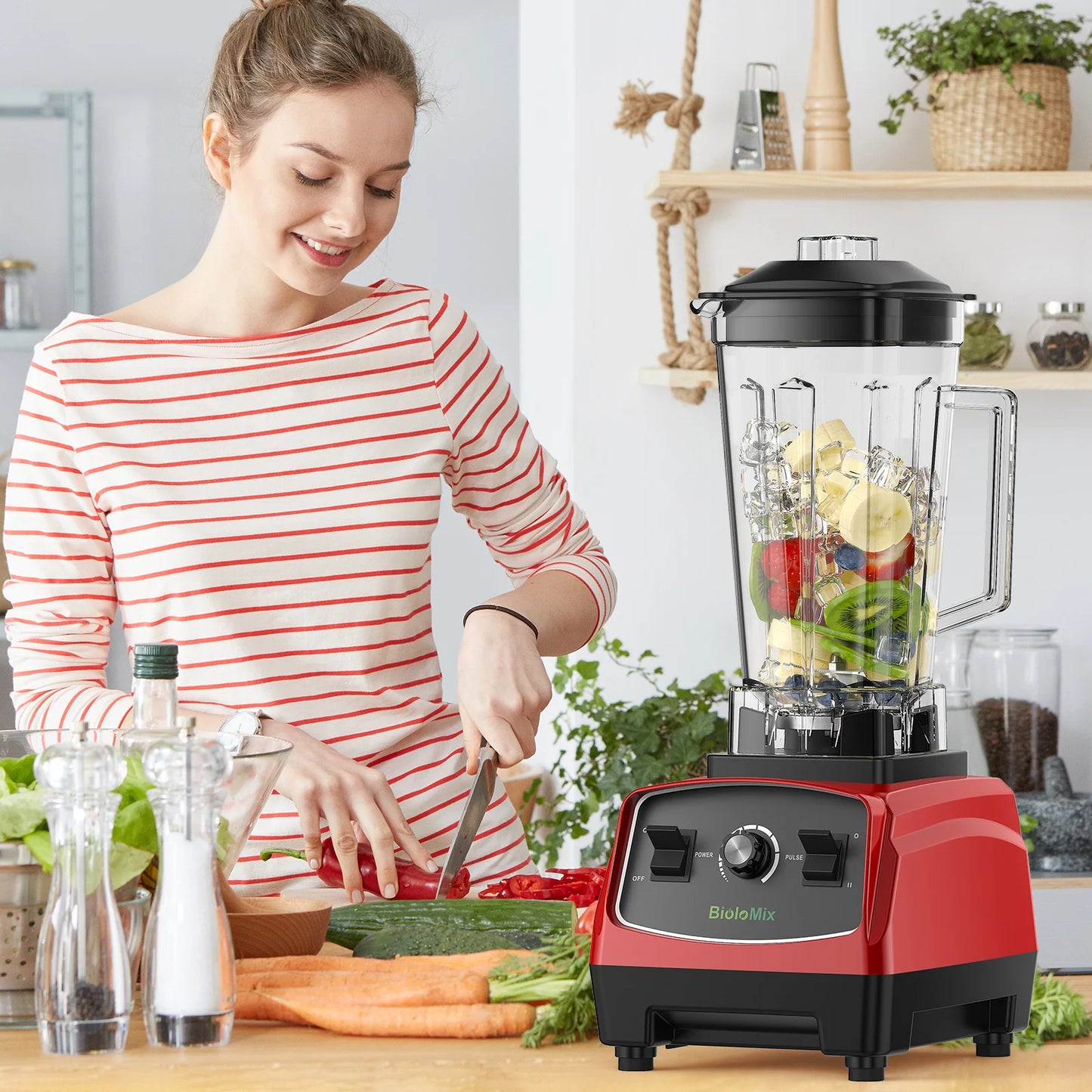 Biolomix Heavy Duty Blender Processor 3HP 2200W For Commercial Use