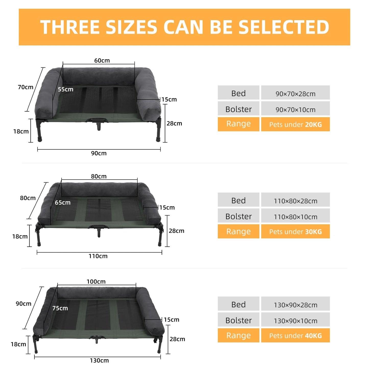 BINGOPAW Elevated Pet Lounger Bed for Indoor Outdoor Use