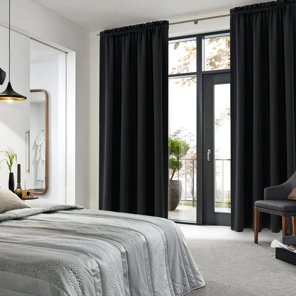 Blackout Curtain Panel For Living Room And Bedroom Thermal Insulated