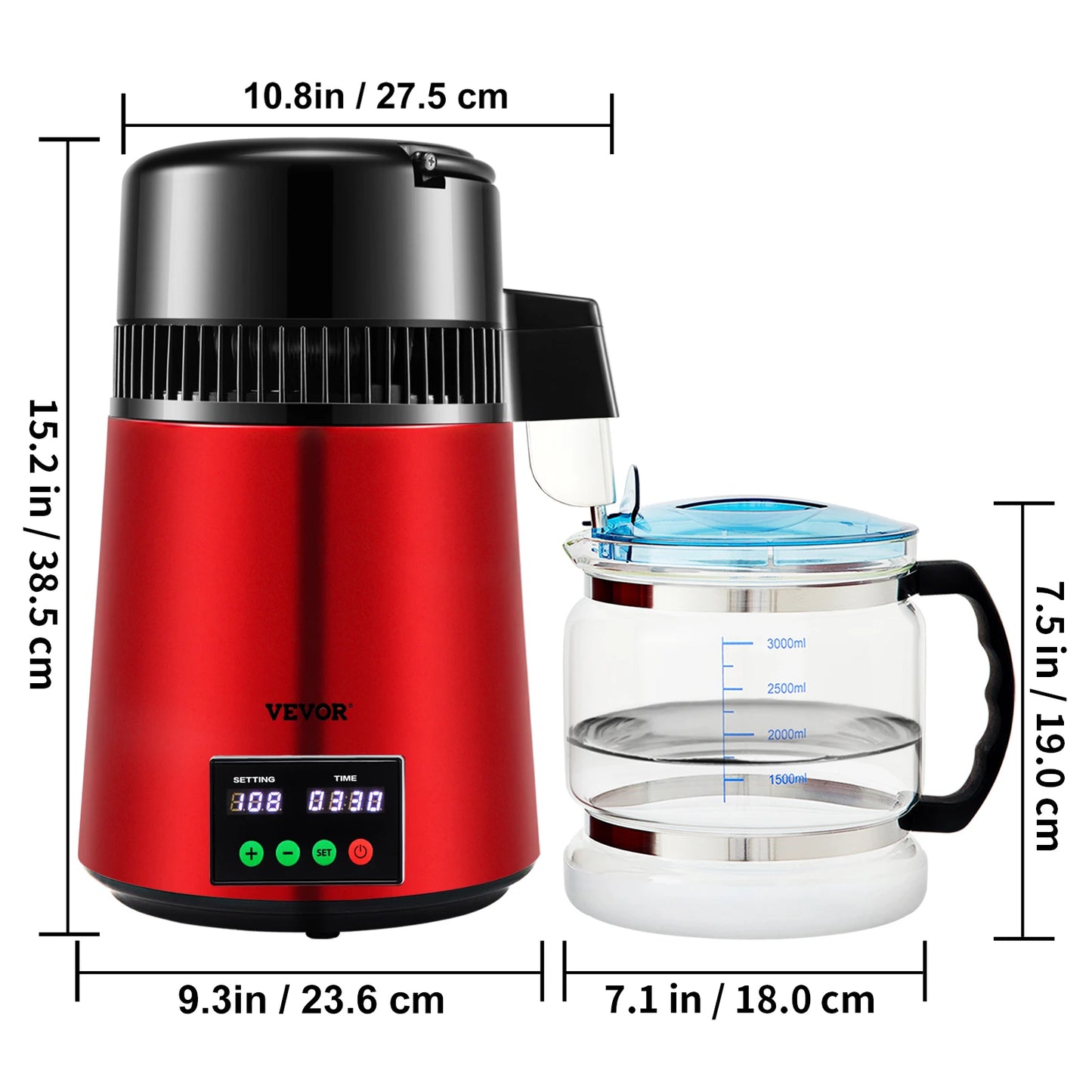 SucceBuy Water Distiller Purifier With Five Stage Filtration System