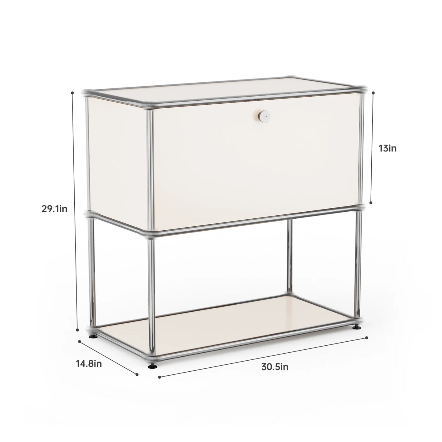 Stainless Steel Storage Cabinet Organizer and TV Stand for Living Room