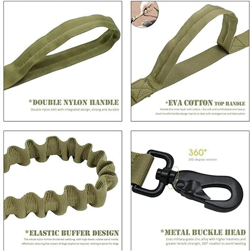 COOYOMOO Durable Tactical Dog Collar And Leash Set For Training