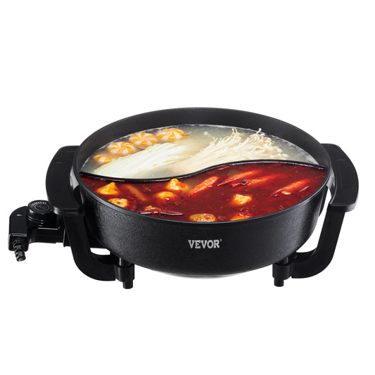 SucceBuy Dual Flavor Electric Hot Pot With Divider