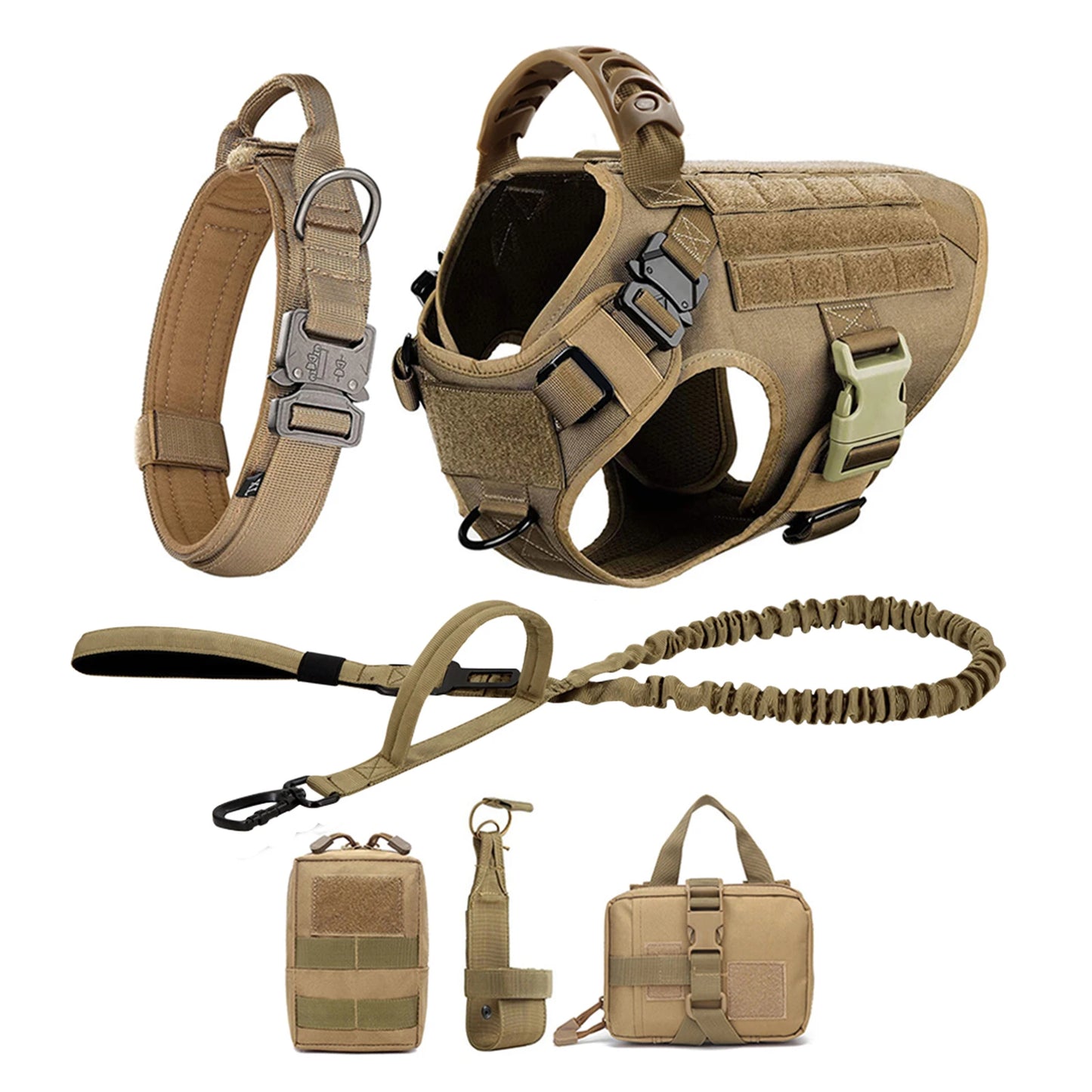Nylon Dog Harness And Leash Set Training Vest And Collar