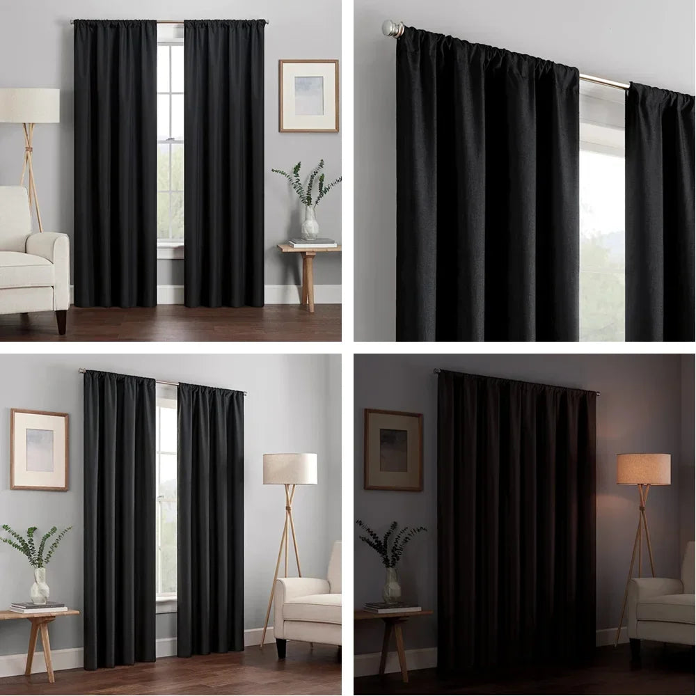 Blackout Curtain Panel For Living Room And Bedroom Thermal Insulated