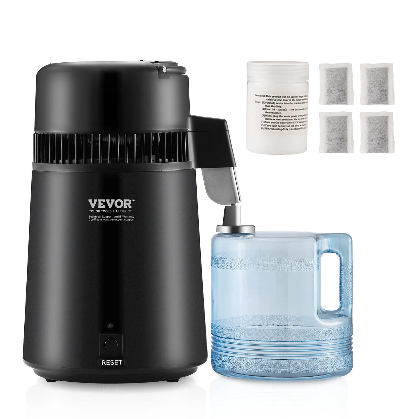 SucceBuy Water Distiller Countertop Distilled Water Maker 750W