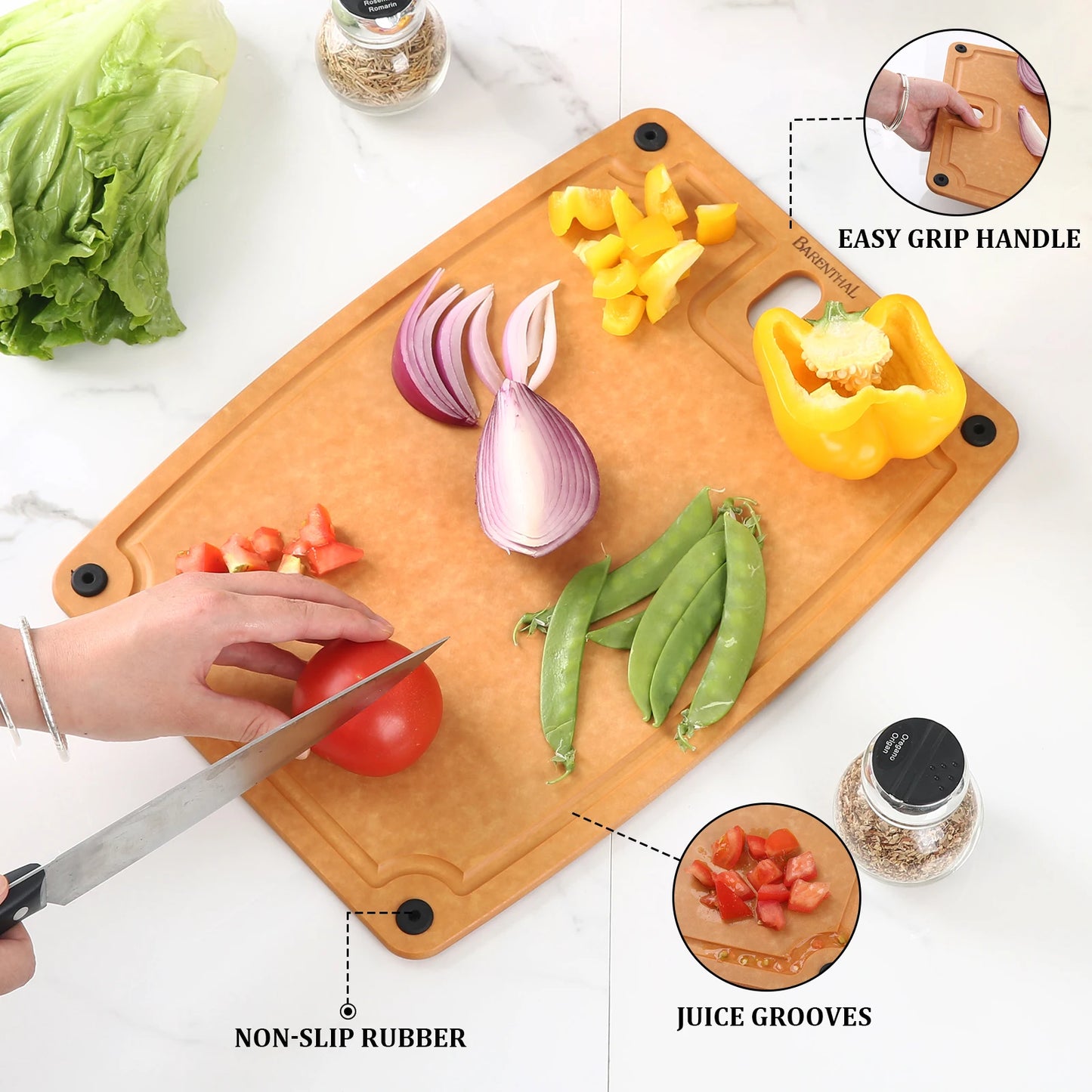 Barenthal Pine Fiber Cutting Board Durable Antibacterial Dishwasher Safe