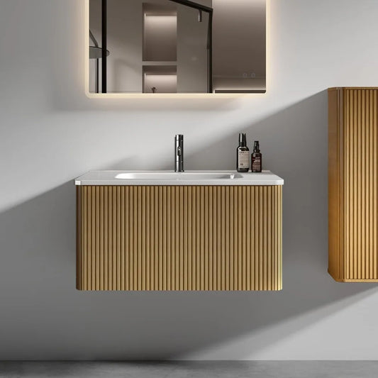 DAFIFY Bathroom Vanity With Sink Modern Wall Mounted Cabinet
