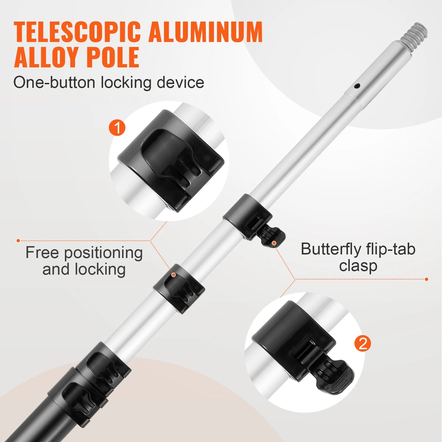 SucceBuy Extendable Telescopic Pole Saw Pruner For Branches
