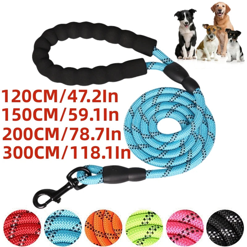 Durable Nylon Dog Leash With Padded Handle Great For Dogs