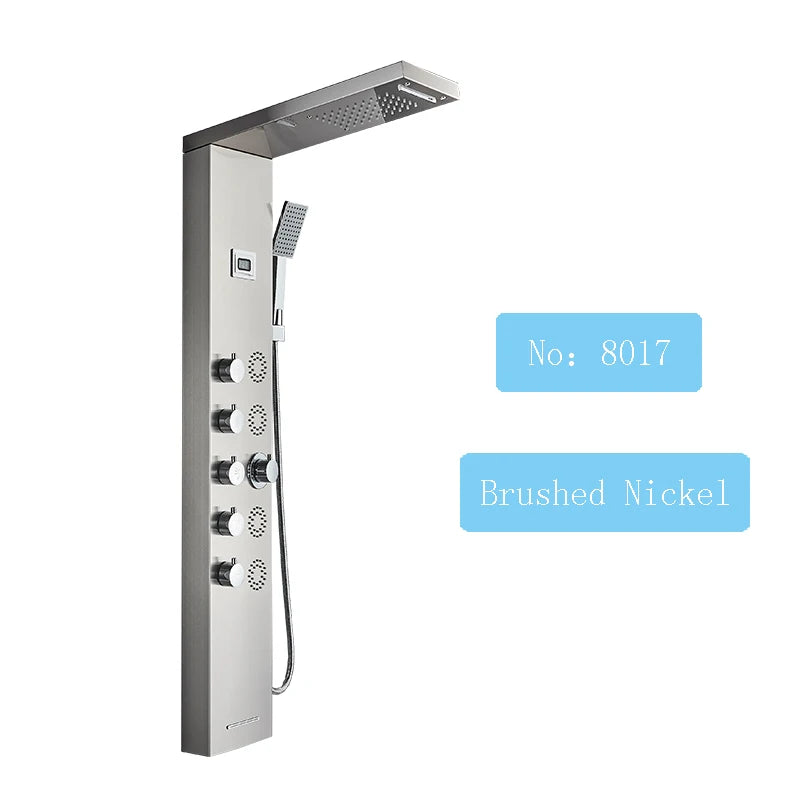 Shinesia Luxury Led Shower Panel Spa Massage Jet System
