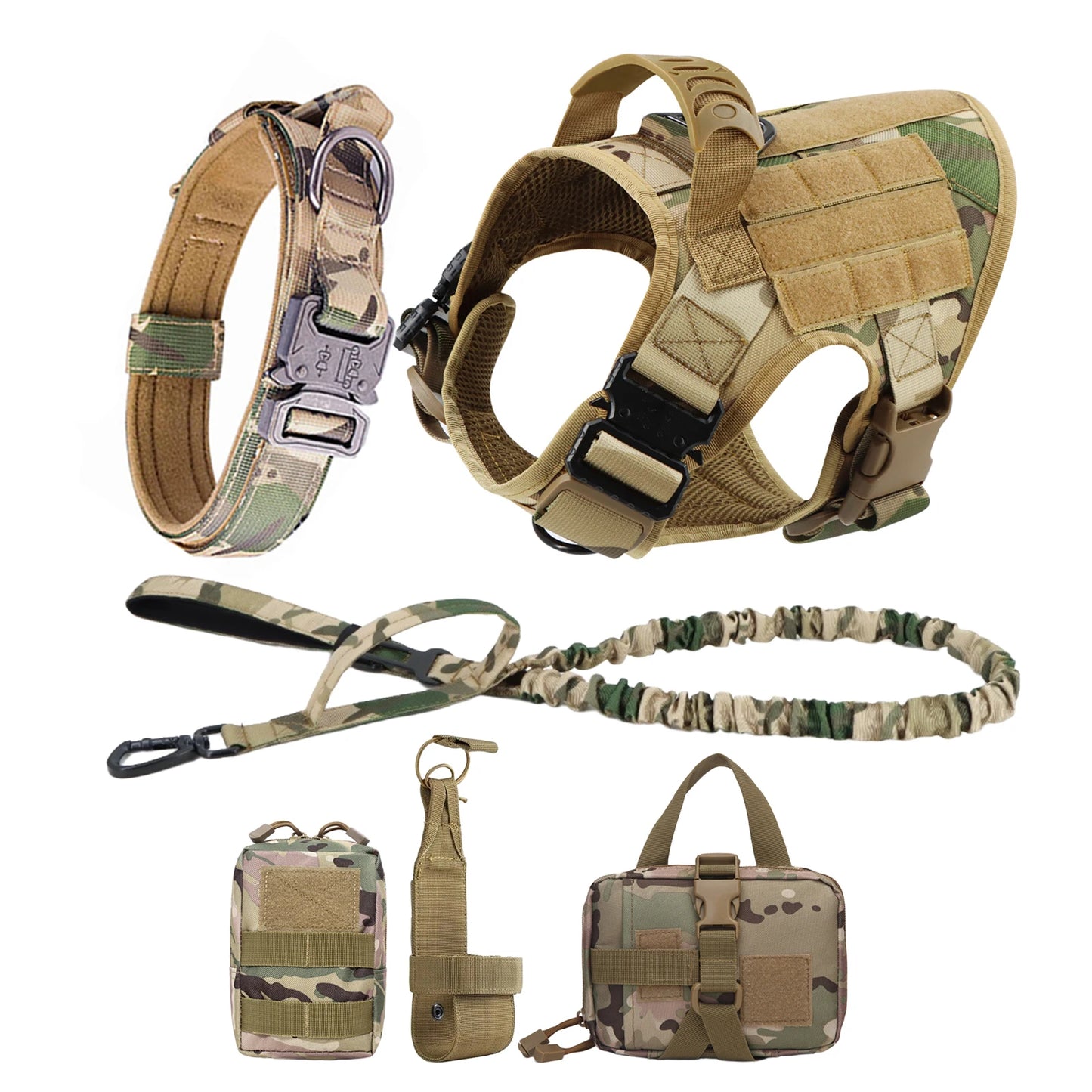 Nylon Dog Harness And Leash Set Training Vest And Collar