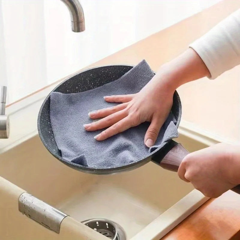 Reusable Microfiber Cleaning Wipes for Dishes, High Absorbency