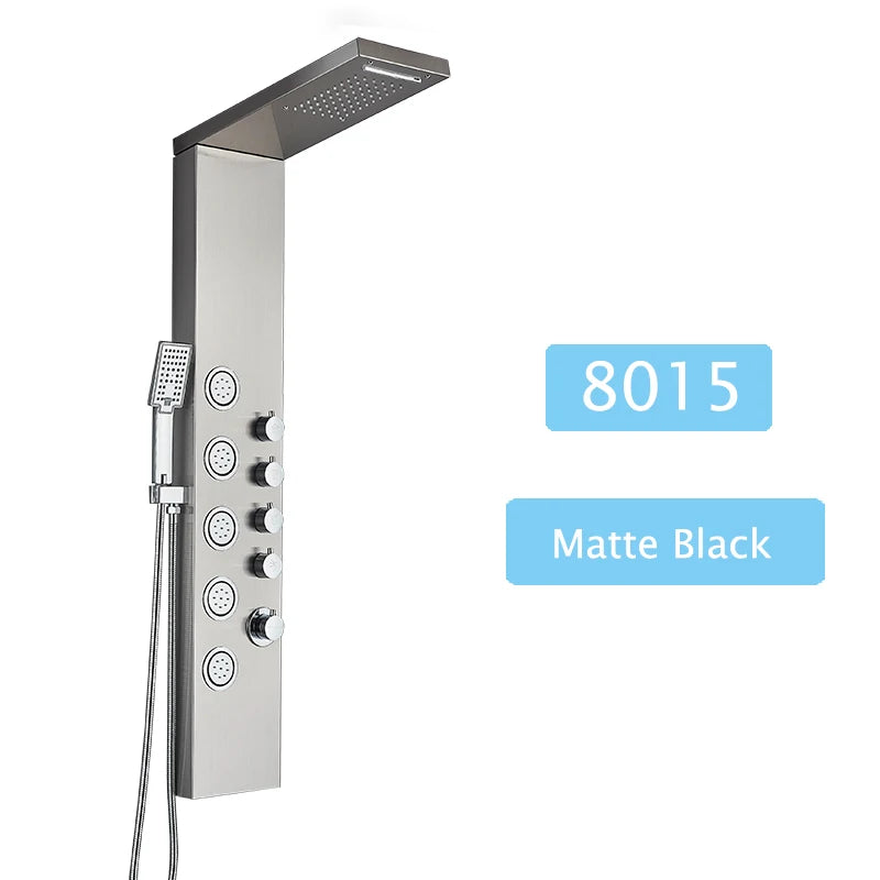 Shinesia Luxury Led Shower Panel Spa Massage Jet System