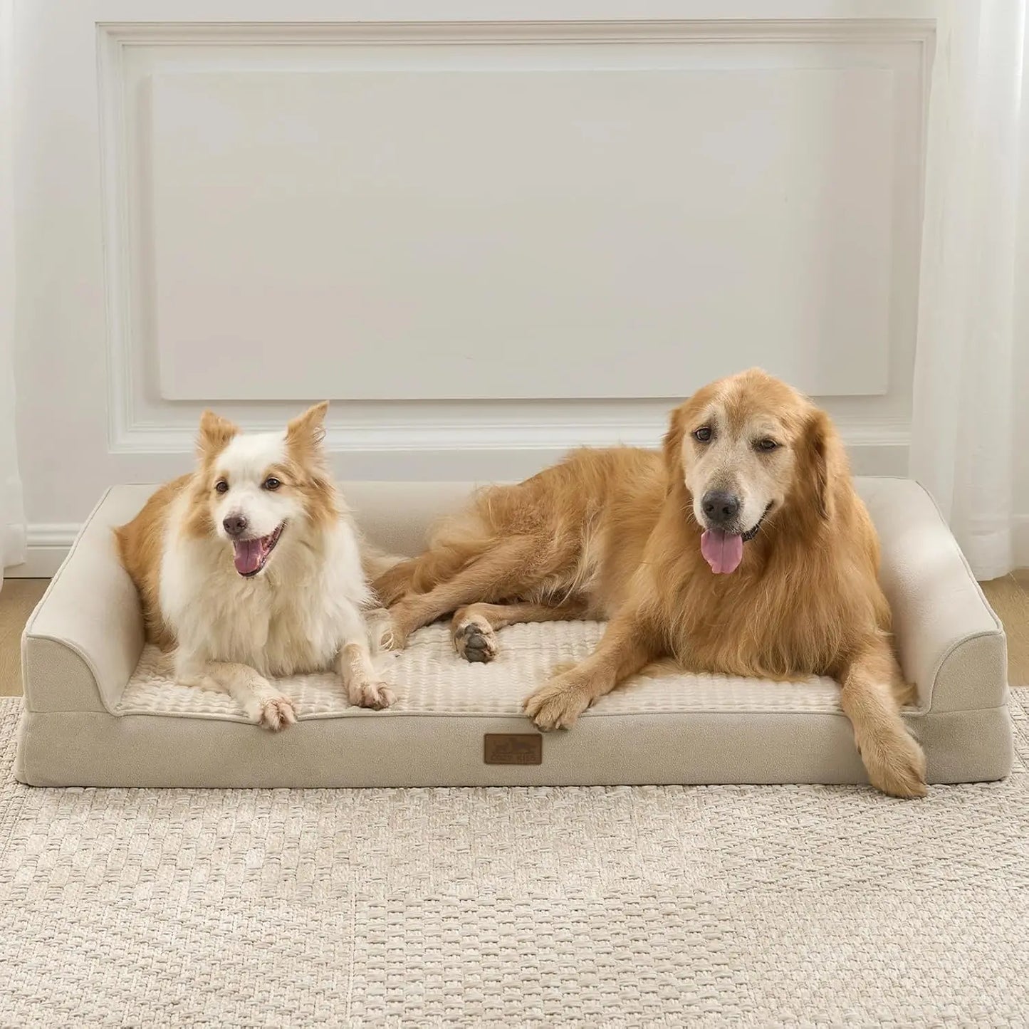Orthopedic Dog Bed With Waterproof Lining And Egg Crate Foam