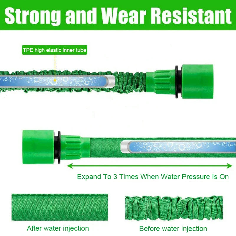 Expandable Garden Hose Flexible Watering Hose For Garden And Car Cleaning