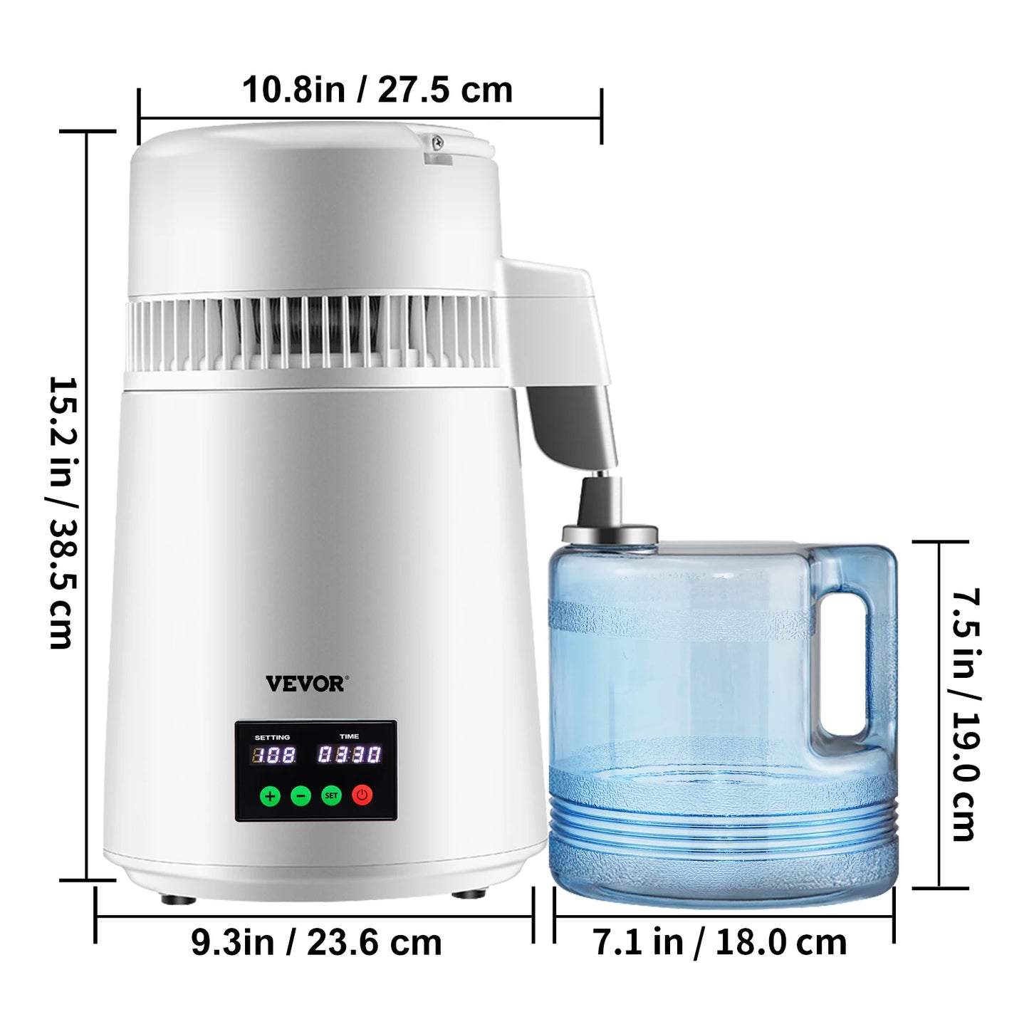 SucceBuy Water Distiller Purifier With Five Stage Filtration System