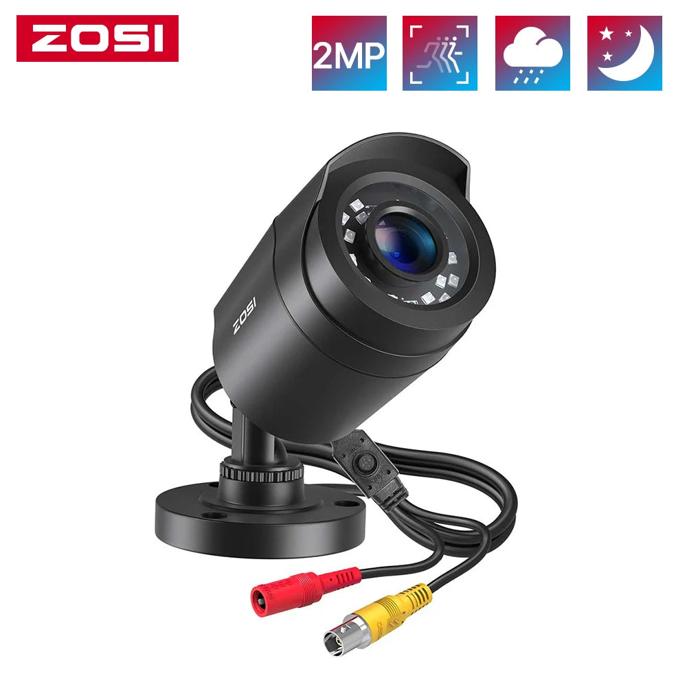 ZOSI 2MP Outdoor Security Camera 4In1 TVI CVI AHD CVBS